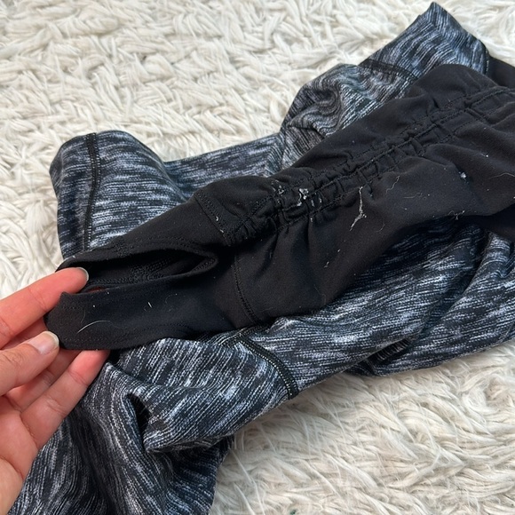 Lululemon Wunder Under Pant *Stirrup Dramatic Static White Black - Picture 5 of 7